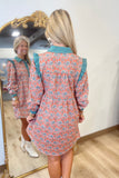 Very Thankful Floral Dress Rust
