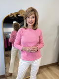 Dylan Cozy Rib Crewneck Pink