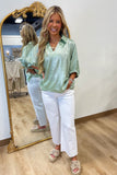 Sage Experiences Metallic Top
