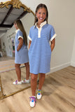 Stripe Stride Dress Blue