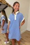 Stripe Stride Dress Blue