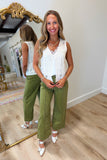 Spotted in the City Pants Olive