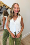 RD Style Clara Open Weave Vest Cream