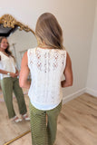 RD Style Clara Open Weave Vest Cream