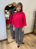 APNY Funnel Neck Sweater Red