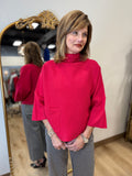 APNY Funnel Neck Sweater Red