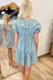 Perfect Plaid Collared Dress Olive
