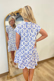 Beach Walk Dress Blue