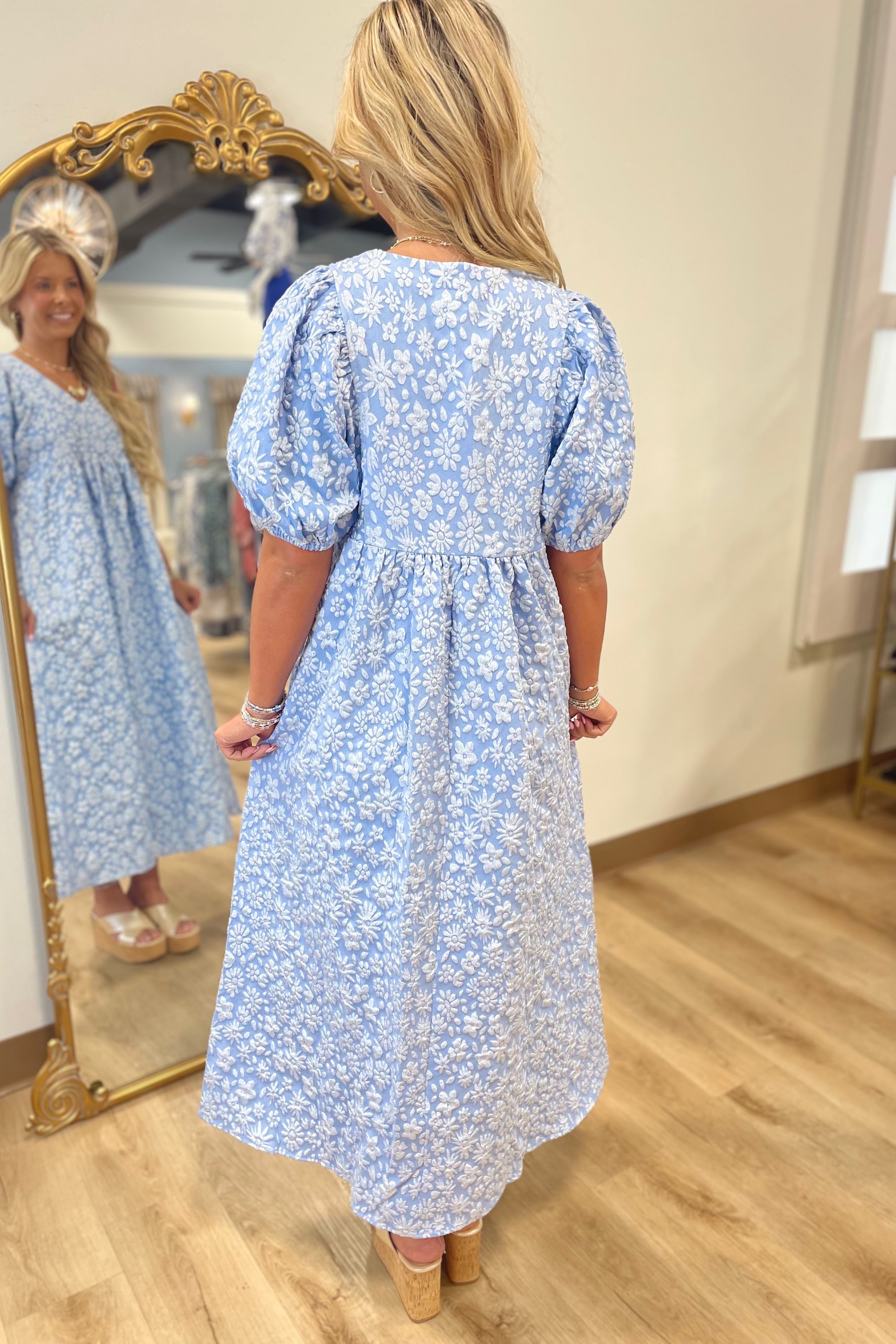 Blue Daisy Day Dress
