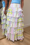 Petal Prestige Tiered Maxi Skirt