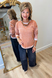 Charlie B Crew Neck Sweater Ginger