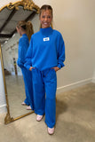 Lulu Mac Terrycloth Pant Bright Blue