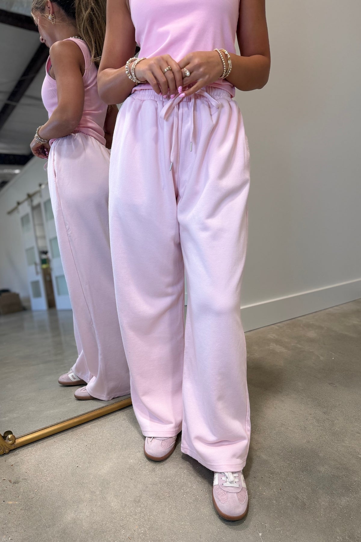 Lulu Mac Terrycloth Pant Light Pink