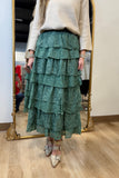 Enchanting Lace Skirt Green