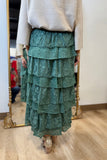 Enchanting Lace Skirt Green