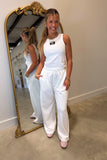 Lulu Mac Terrycloth Pant White