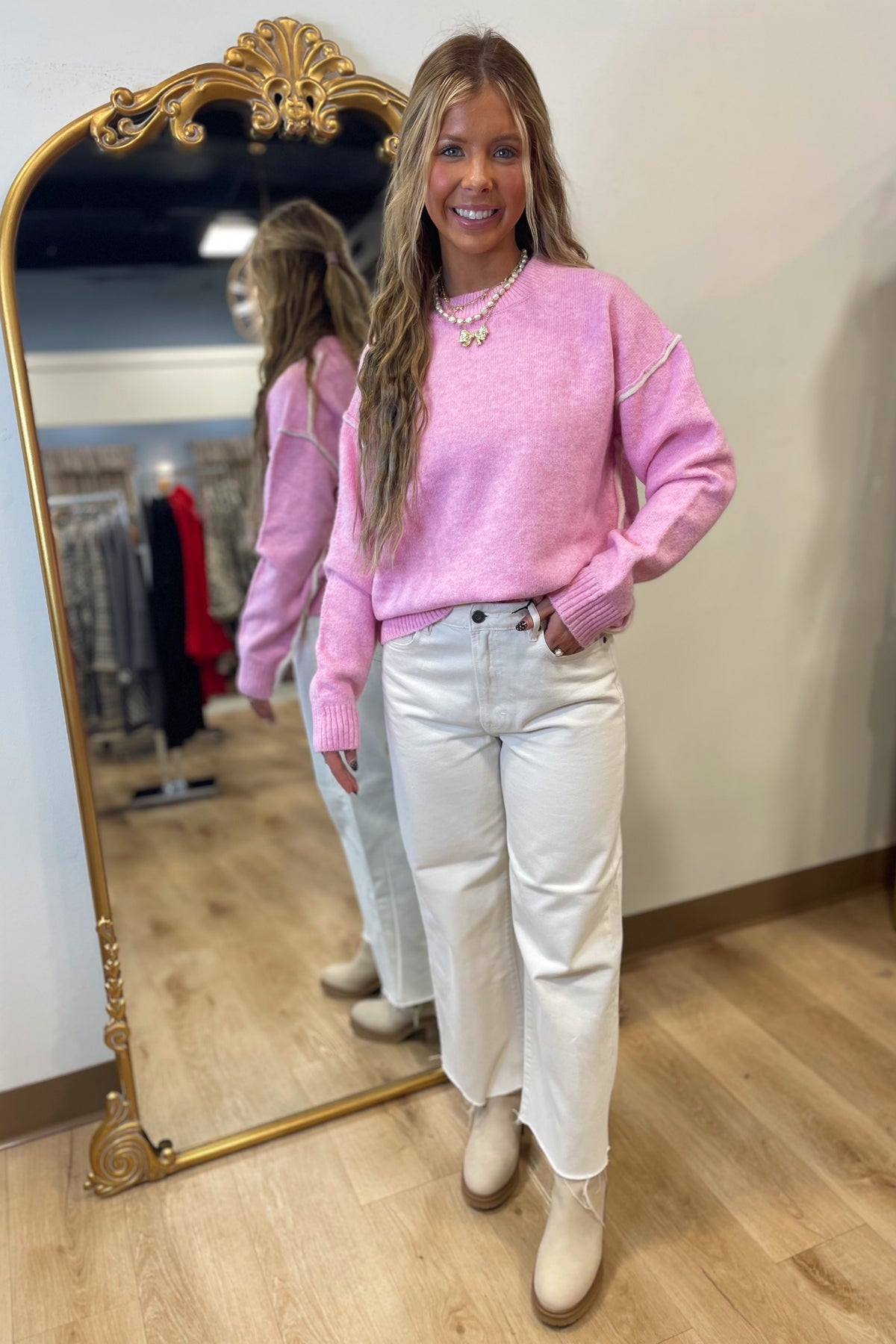 Bubble Gun Bliss Contrasting Sweater