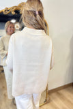 Ellen Mock Neck Pullover Shimmering Gold