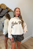 Lulu Mac Script Sweatshirt Sand/Brown