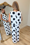 Desiring Dots Pant Set Black