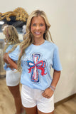 One Nation Tee Blue