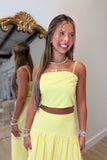 Carolina Gingham Cami Tank Yellow
