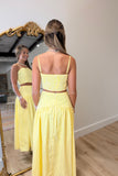 Carolina Gingham Cami Tank Yellow