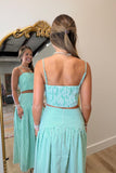 Carolina Gingham Cami Tank Green