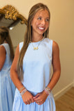 Carolina Gingham Top Blue