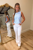 Carolina Gingham Top Blue