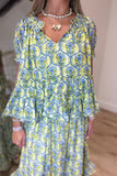 Tulum Petals Skirt Set Green