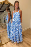 Santorini Skirt Set Blue