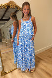 Santorini Skirt Set Blue