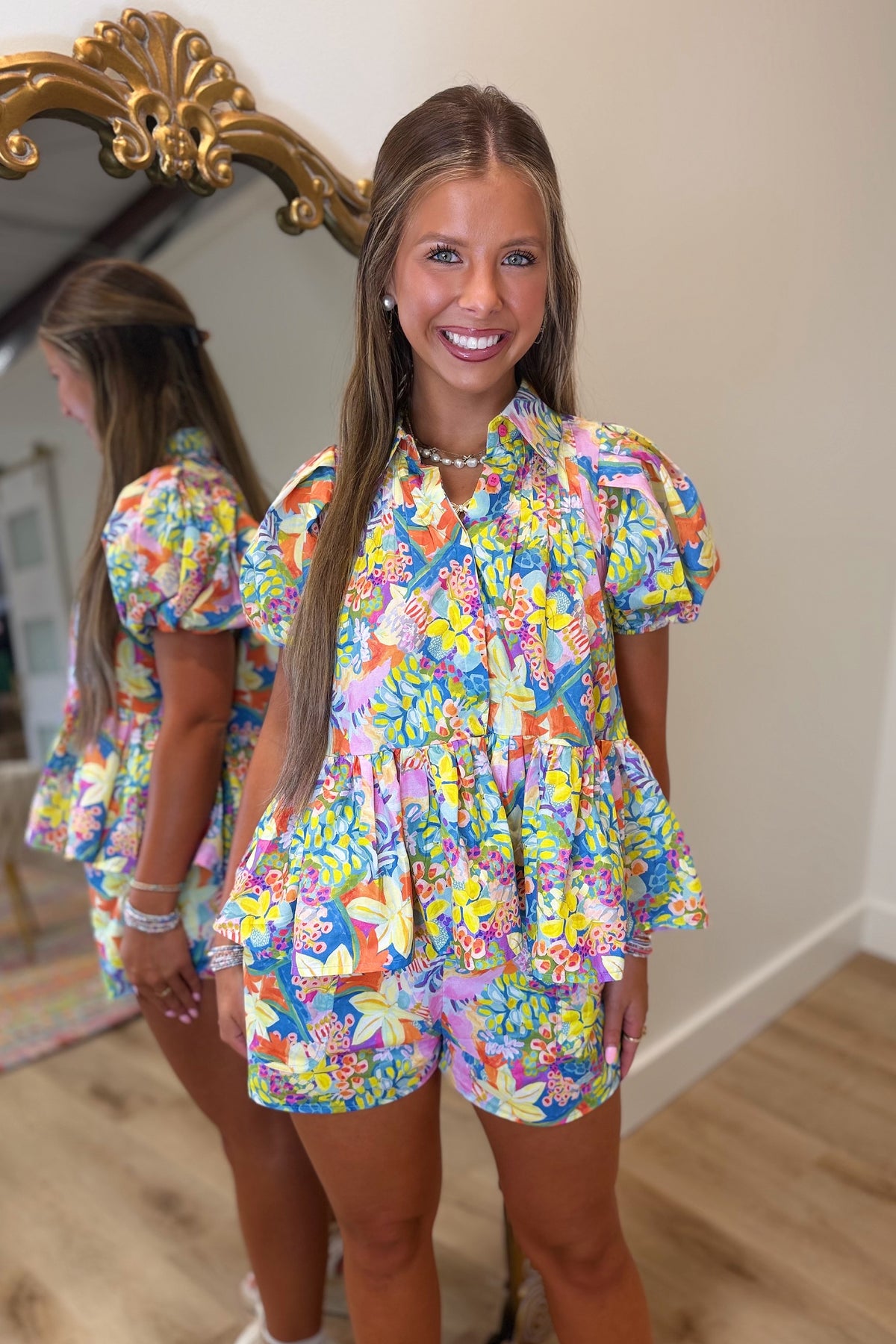 Cancun Floral Short Set Multi
