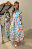 Floral Paradise Midi Dress Multi