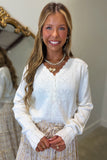 Ivory Hearts & Bows Sweater
