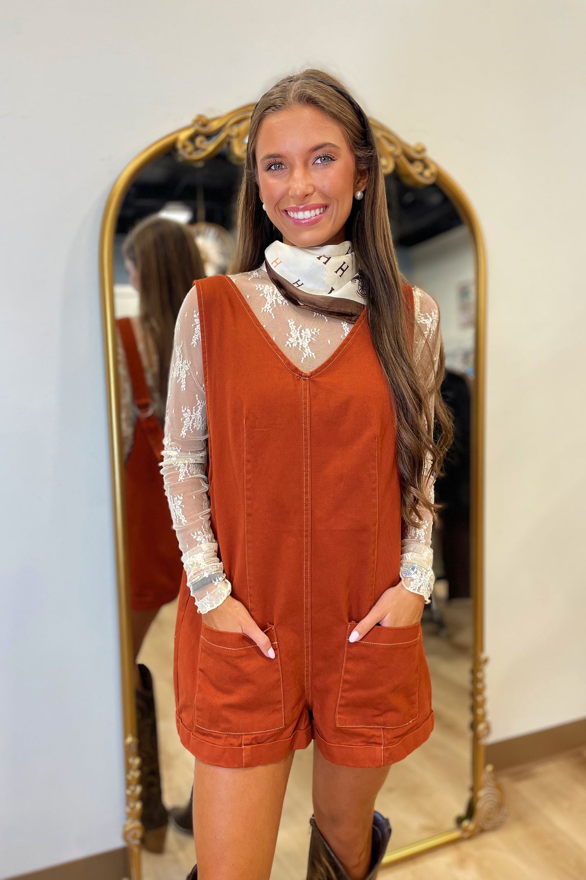 Pumpkin Patch Overalls Brick