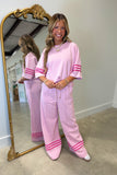 Pop of Pink Pant Set