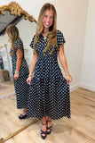 The Dotty Dress Black