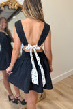 Backstage Bow Dress Black