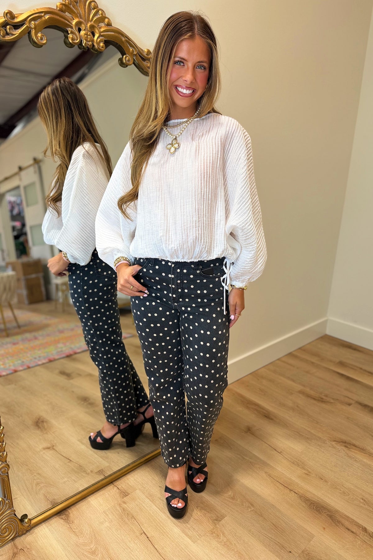 Good Intentions Cinched Top White