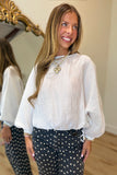 Good Intentions Cinched Top White
