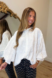Cherished Embroidered Top White