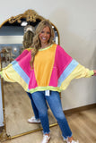 Cutting Edge Washed Terry Pullover Multi