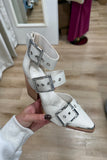 Hendrix Pointed Toe Heel Off White