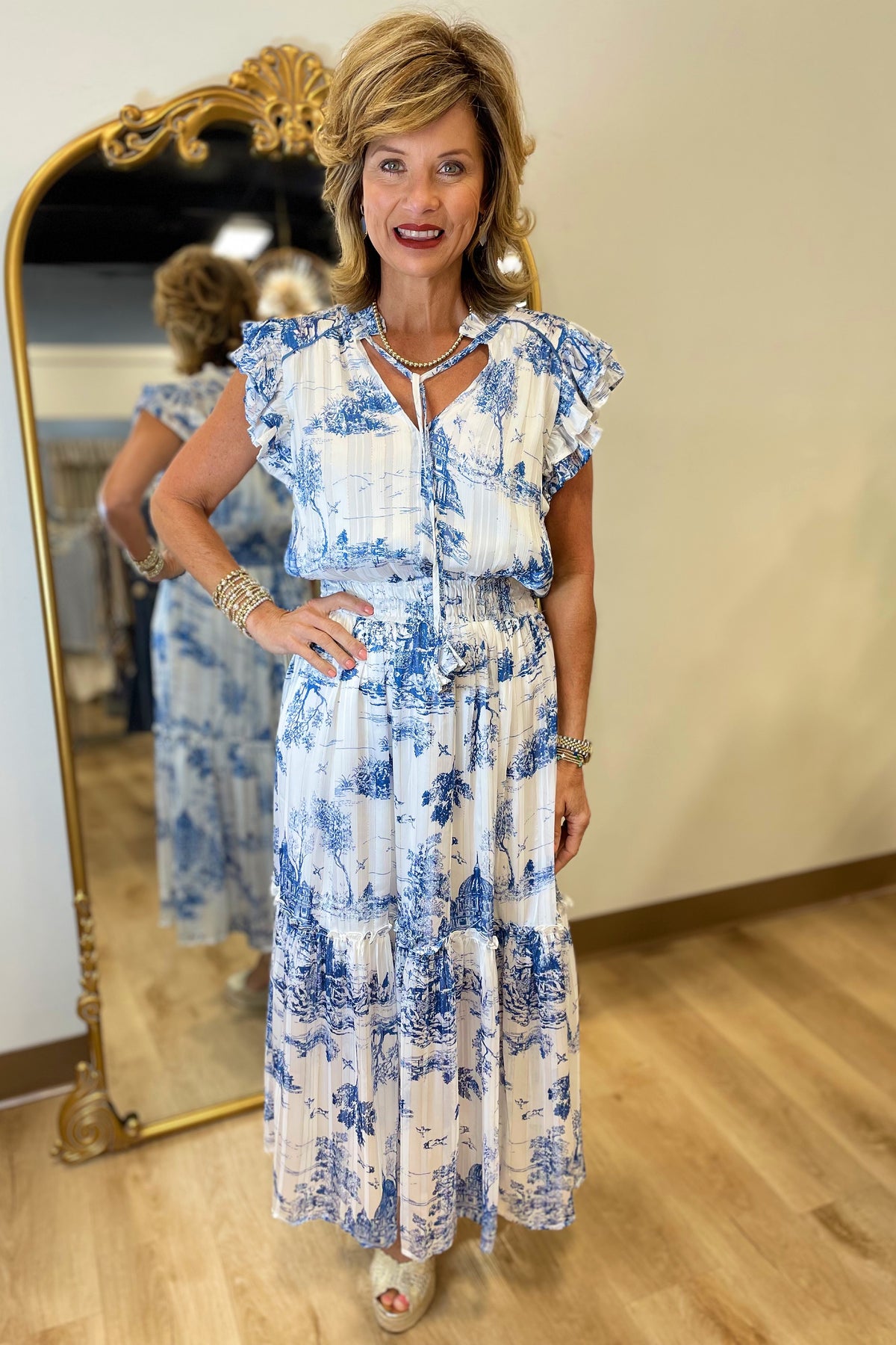 Umgee Blue Willow Dress