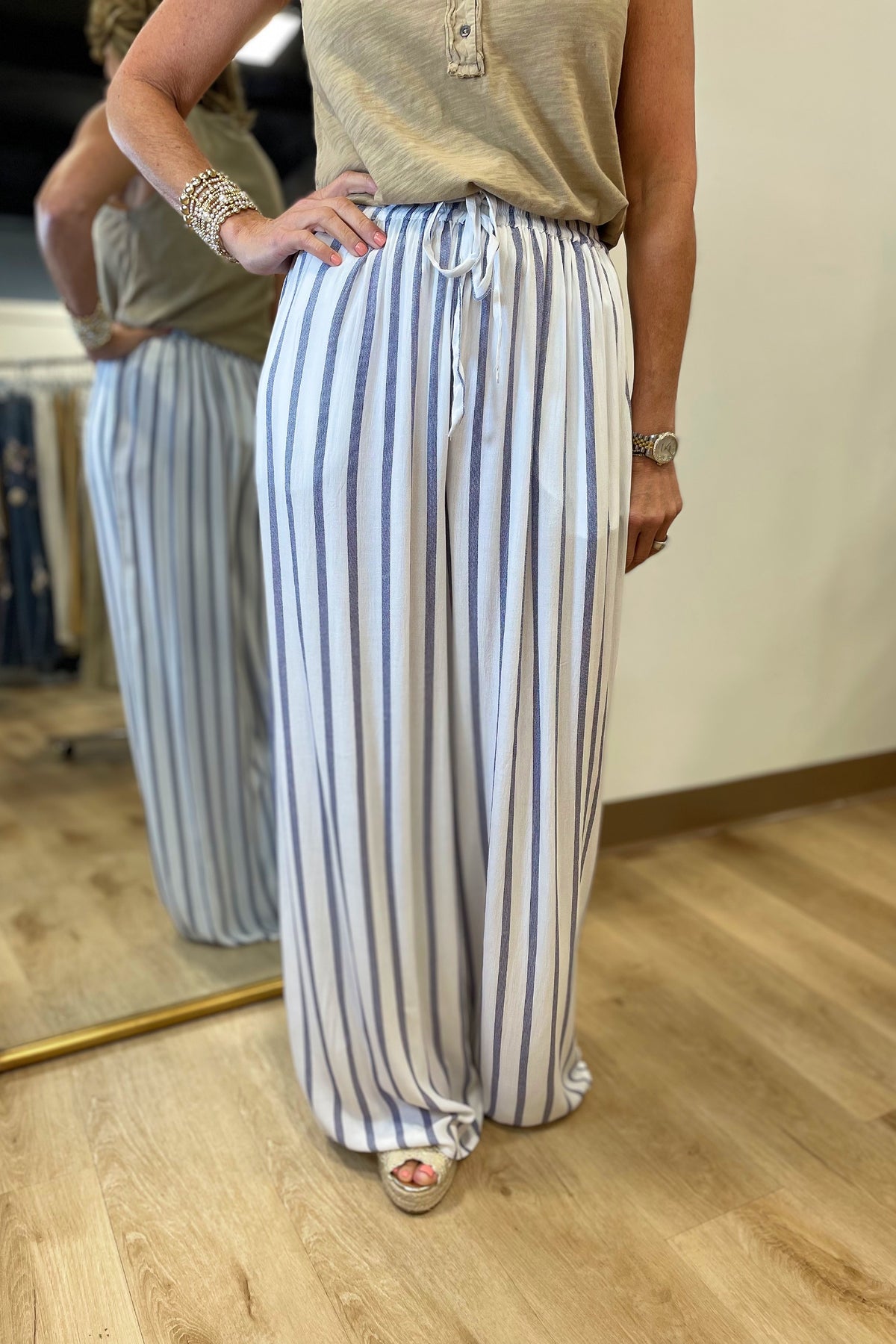 Mud Pie Tracey Beach Pant Navy