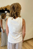 Dylan Brooks Tank White