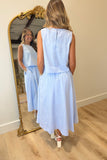 Seaway Striped Skirt Set Blue