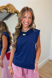 Another Love Ciara Top Navy